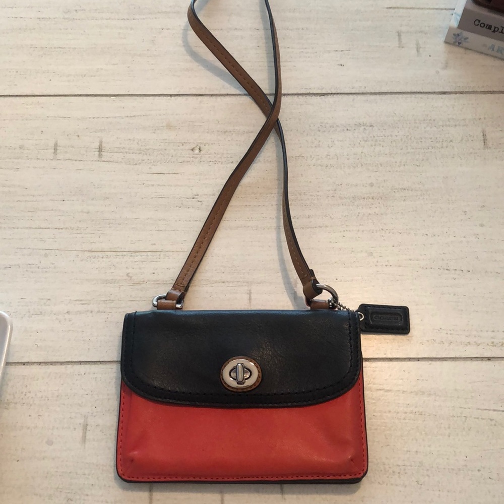 Mini Coach wristlet style pocketbook